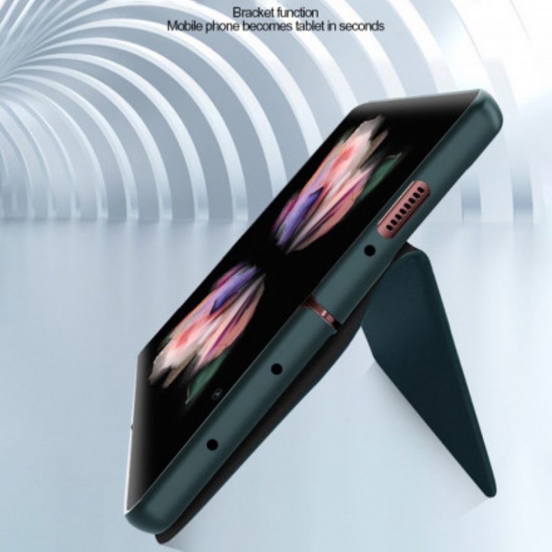 Schutzhülle Für Samsung Galaxy Z Fold 3 5G Flip Case Hautberührendes Spaltleder