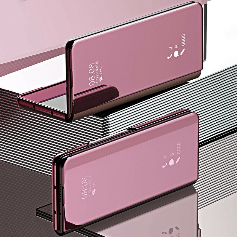 Schutzhülle Für Samsung Galaxy Z Fold 3 5G Flip Case Spiegelabdeckung