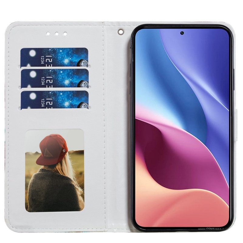 Flip Case Für Xiaomi Mi 11i 5G Mehrere Ananas