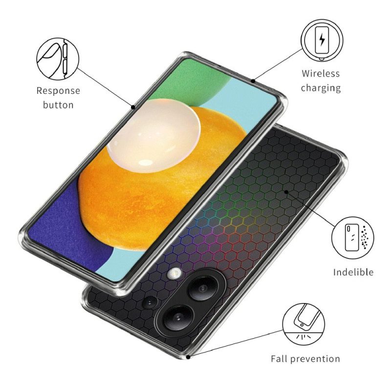 Hülle Für Xiaomi Redmi Note 13 4g Bunte Wabe