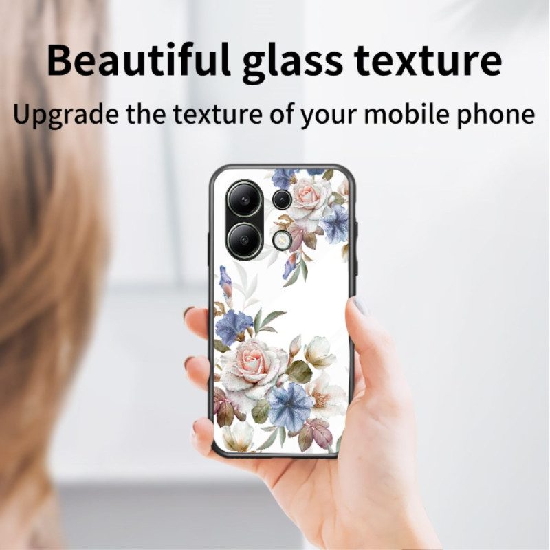 Hülle Xiaomi Redmi Note 13 4g Handyhülle Floraler Ringhalter