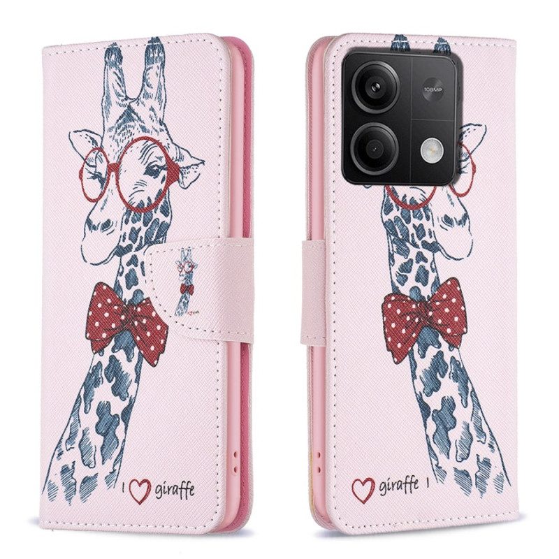 Lederhüllen Für Xiaomi Redmi Note 13 4g Intello-giraffe