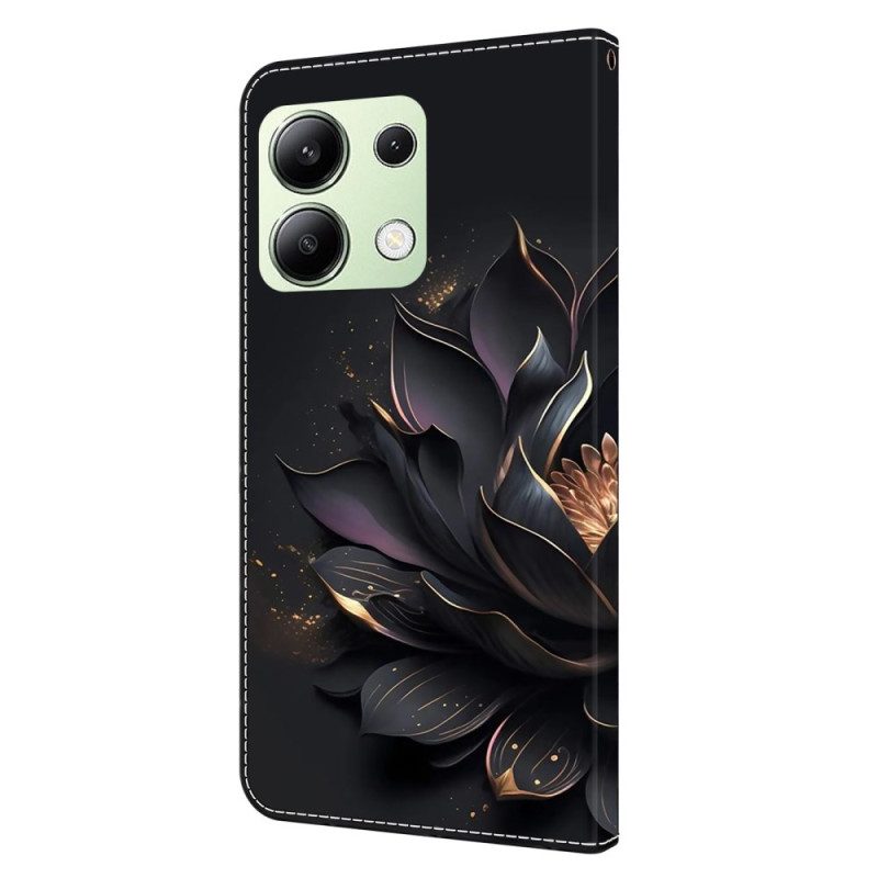 Lederhüllen Für Xiaomi Redmi Note 13 4g Lila Lotus