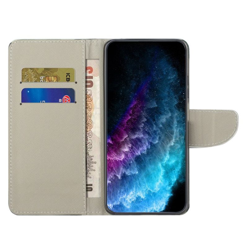 Lederhüllen Xiaomi Redmi Note 13 4g Handyhülle Bleib Ruhig Und Strahle