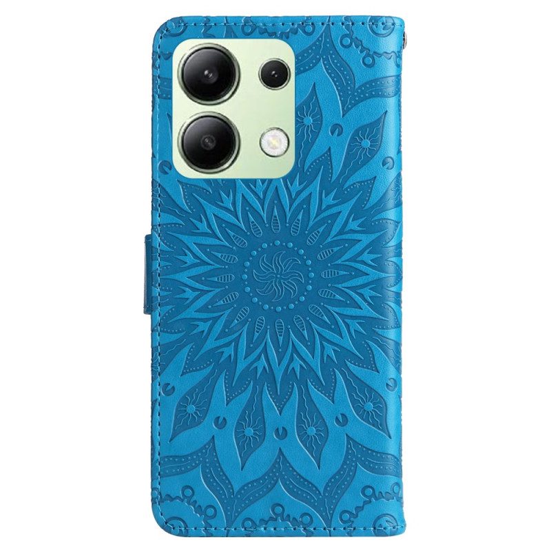 Lederhüllen Xiaomi Redmi Note 13 4g Handyhülle Mandala Mit Riemen