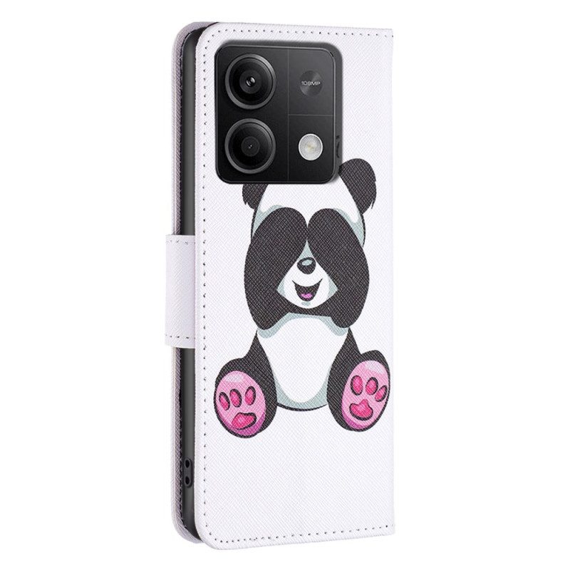 Lederhüllen Xiaomi Redmi Note 13 4g Handyhülle Panda