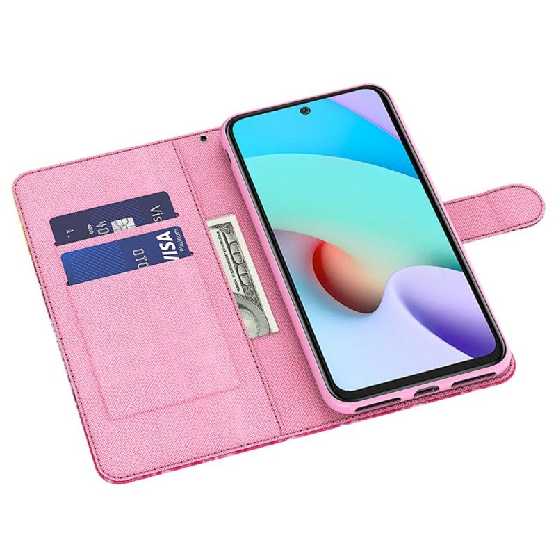 Lederhüllen Xiaomi Redmi Note 13 4g Handyhülle Schlüsselband Wunschbaum