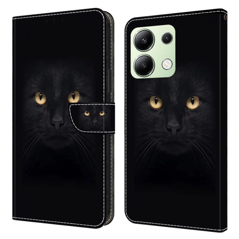 Lederhüllen Xiaomi Redmi Note 13 4g Schwarze Katze