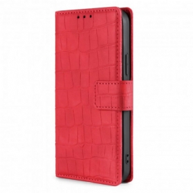 Flip Case Für Xiaomi 11T / 11T Pro Hautberührungskrokodil