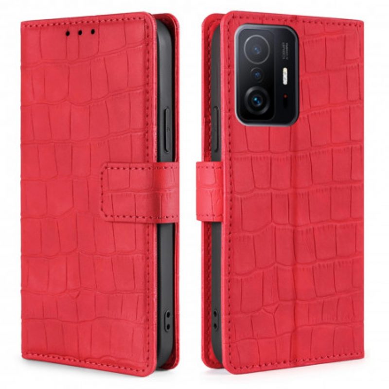 Flip Case Für Xiaomi 11T / 11T Pro Hautberührungskrokodil