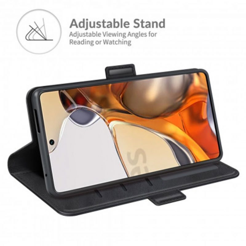 Flip Case Für Xiaomi 11T / 11T Pro Flip Case Klassische Doppelklappe