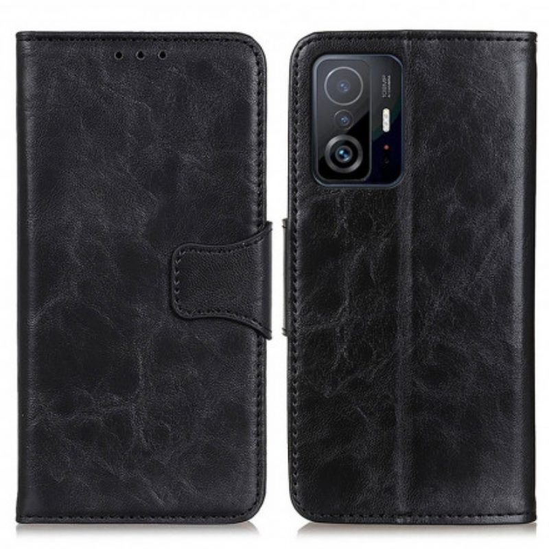 Flip Case Für Xiaomi 11T / 11T Pro Wendeverschluss Aus Spaltleder