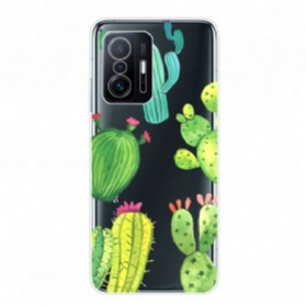 Handyhülle Für Xiaomi 11T / 11T Pro Aquarellkakteen