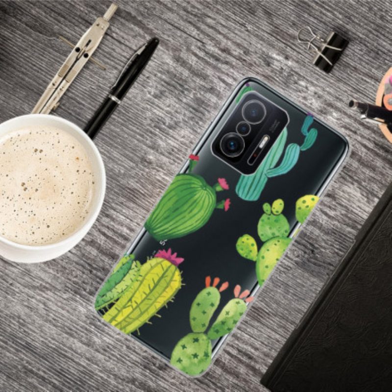 Handyhülle Für Xiaomi 11T / 11T Pro Aquarellkakteen