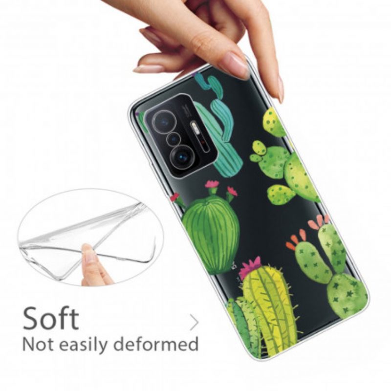 Handyhülle Für Xiaomi 11T / 11T Pro Aquarellkakteen