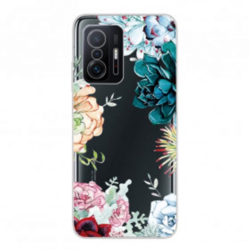 Handyhülle Für Xiaomi 11T / 11T Pro Nahtlose Aquarellblumen