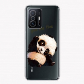 Handyhülle Für Xiaomi 11T / 11T Pro Nahtloser Panda. Gib Mir Fünf