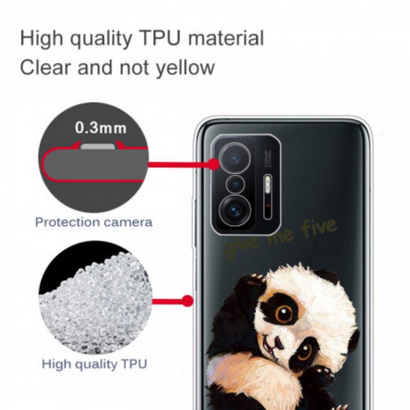 Handyhülle Für Xiaomi 11T / 11T Pro Nahtloser Panda. Gib Mir Fünf