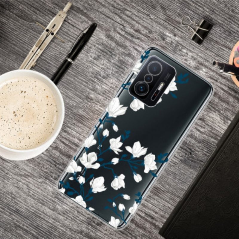 Handyhülle Für Xiaomi 11T / 11T Pro Weiße Blumen