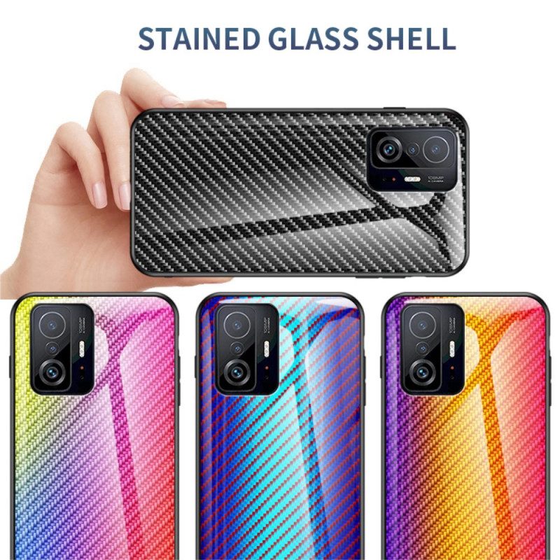 Hülle Für Xiaomi 11T / 11T Pro Gehärtetes Kohlefaserglas