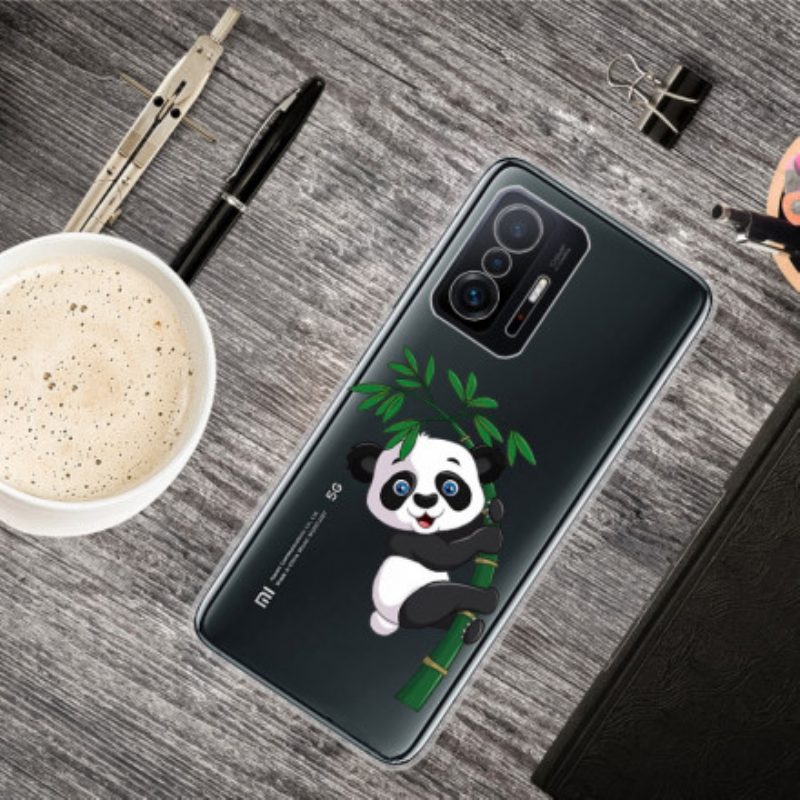 Hülle Für Xiaomi 11T / 11T Pro Nahtloser Panda Auf Bambus