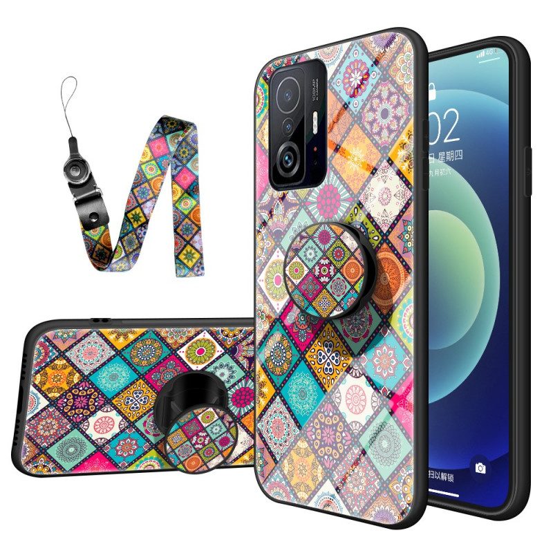 Hülle Für Xiaomi 11T / 11T Pro Patchwork-magnethalter