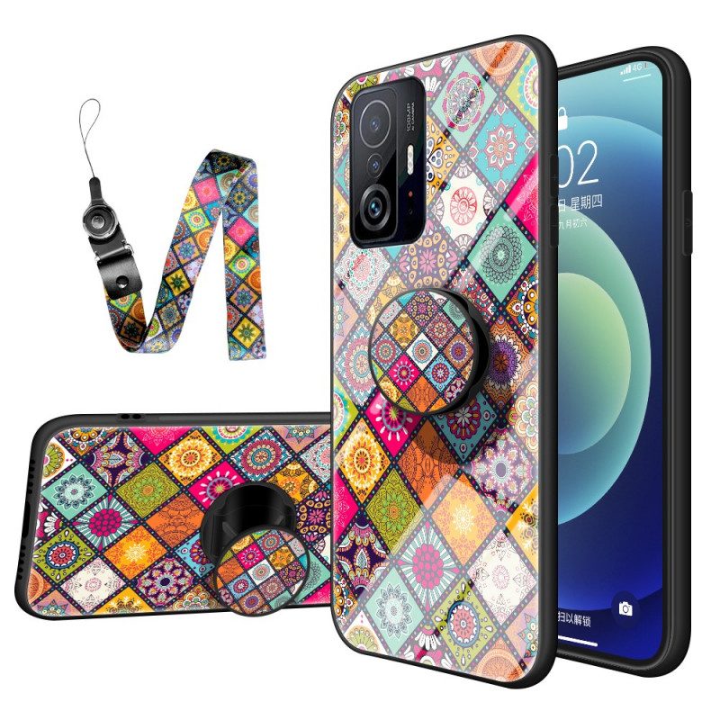 Hülle Für Xiaomi 11T / 11T Pro Patchwork-magnethalter