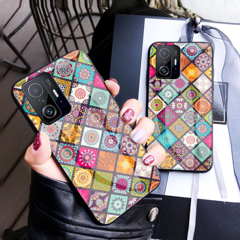 Hülle Für Xiaomi 11T / 11T Pro Patchwork-magnethalter