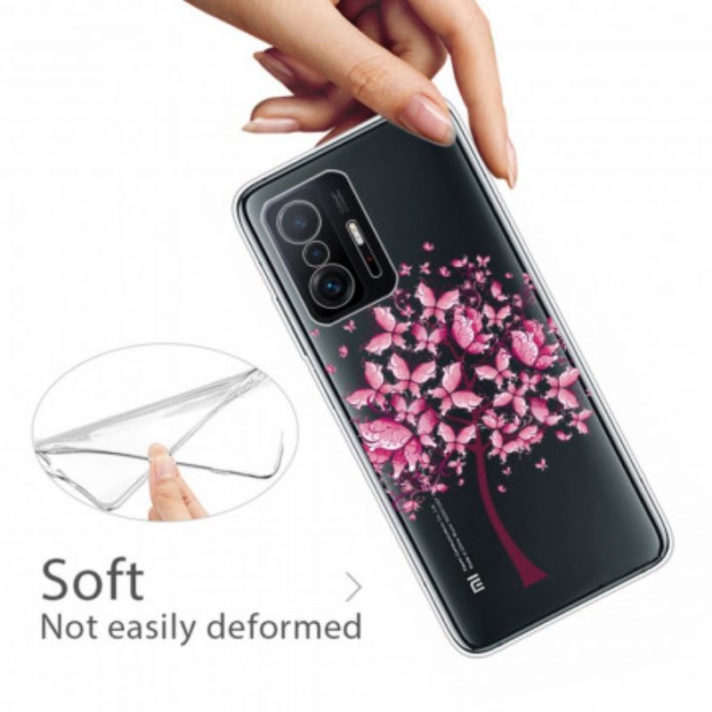 Hülle Für Xiaomi 11T / 11T Pro Transparenter Schmetterlingsbaum