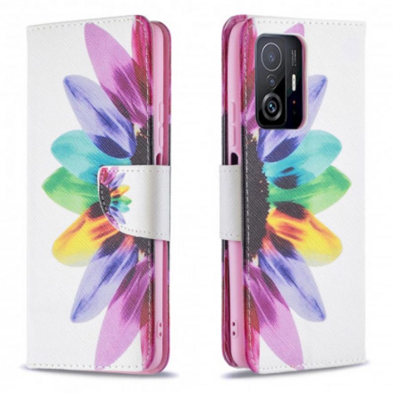 Lederhüllen Für Xiaomi 11T / 11T Pro Aquarellblume