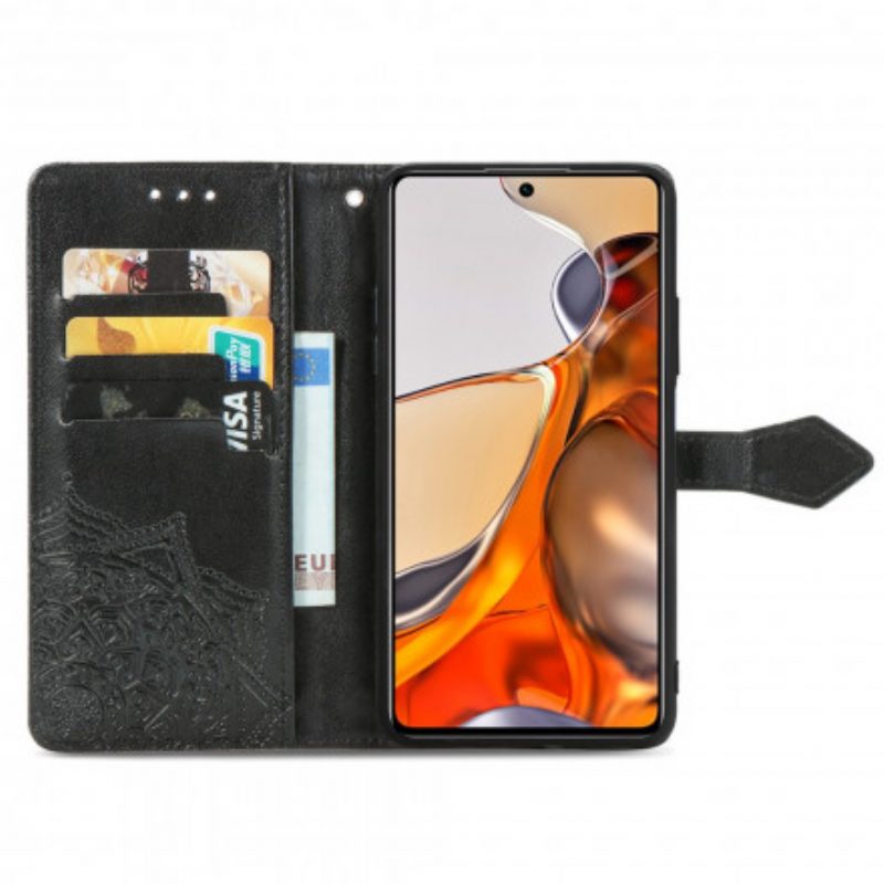 Lederhüllen Für Xiaomi 11T / 11T Pro Mandala-mittelalter