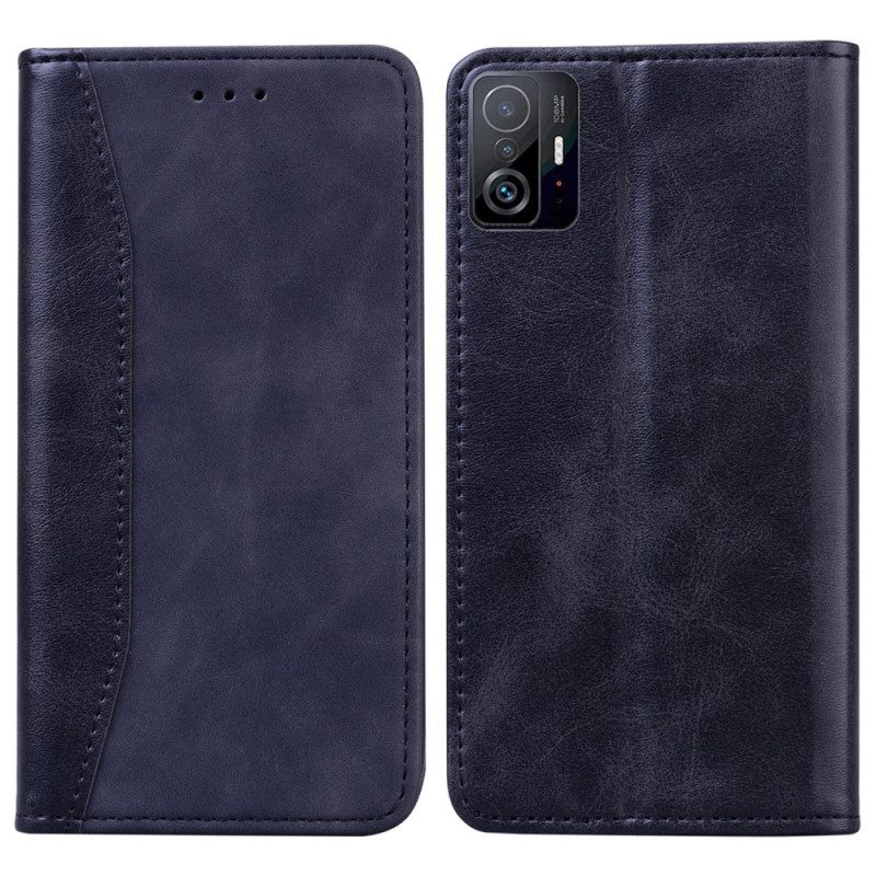 Schutzhülle Für Xiaomi 11T / 11T Pro Flip Case Bitexturierter Business-ledereffekt