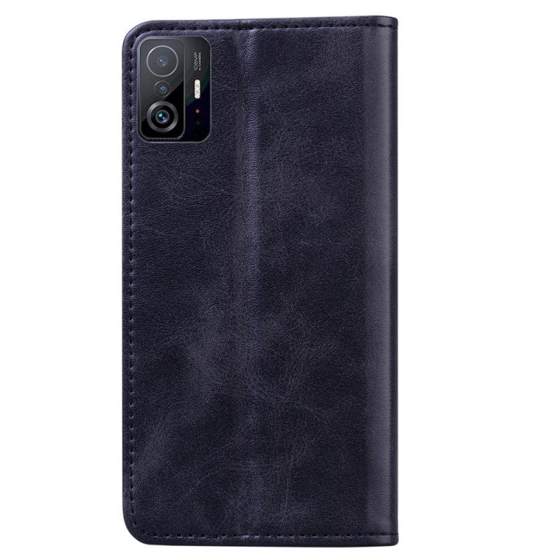 Schutzhülle Für Xiaomi 11T / 11T Pro Flip Case Bitexturierter Business-ledereffekt