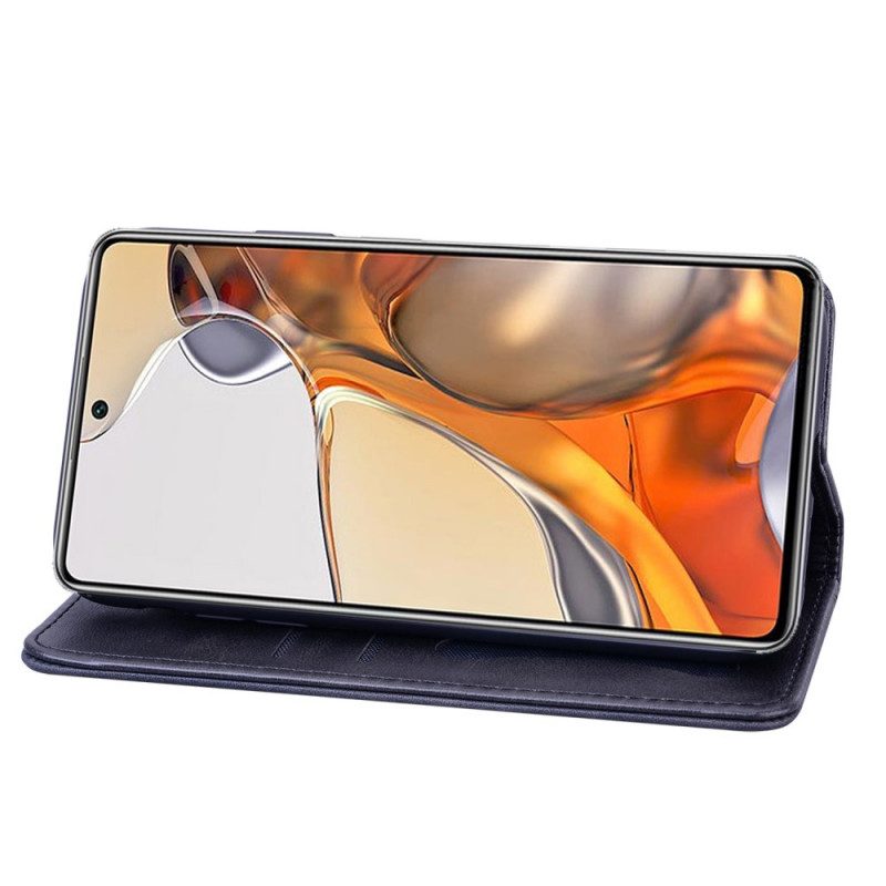 Schutzhülle Für Xiaomi 11T / 11T Pro Flip Case Bitexturierter Business-ledereffekt