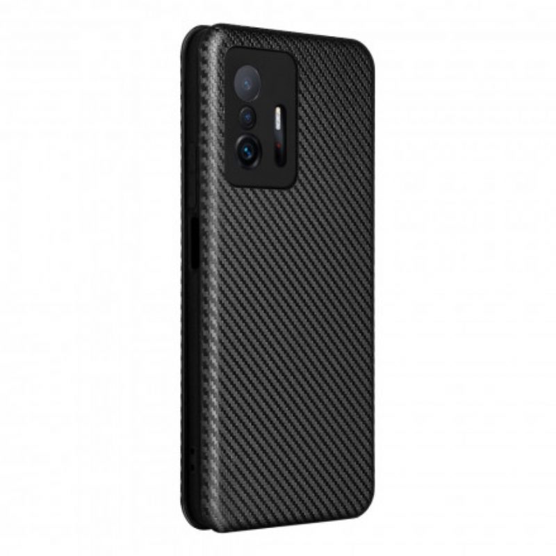 Schutzhülle Für Xiaomi 11T / 11T Pro Flip Case Farbige Kohlefaser