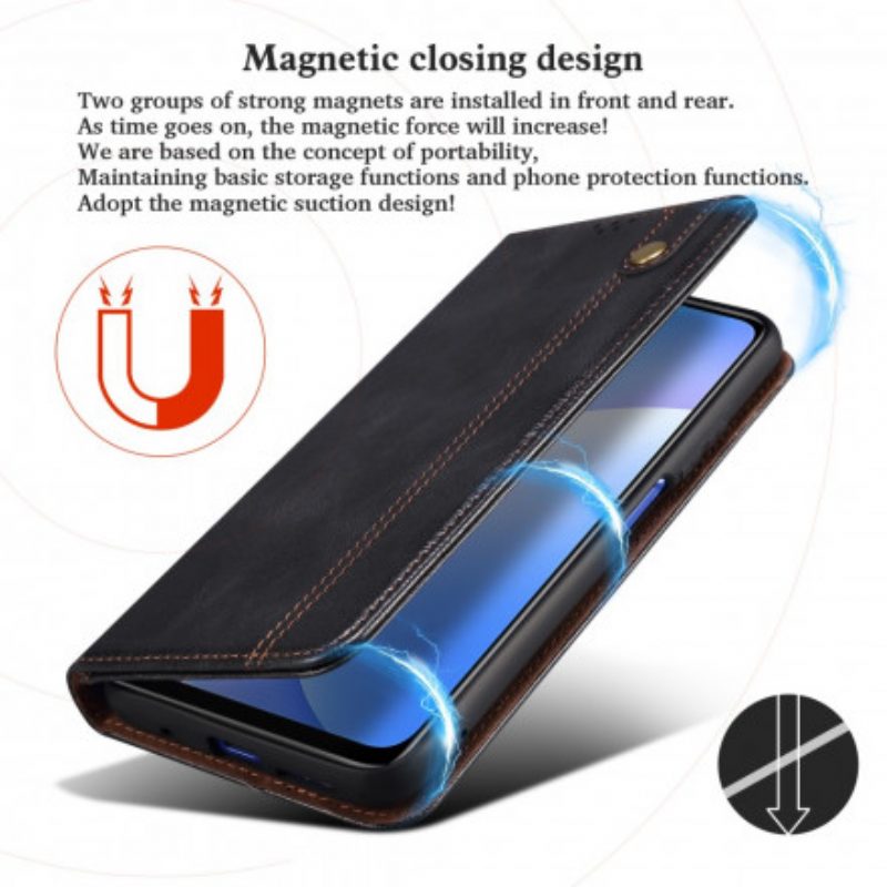 Schutzhülle Für Xiaomi 11T / 11T Pro Flip Case Gewachstes Kunstleder