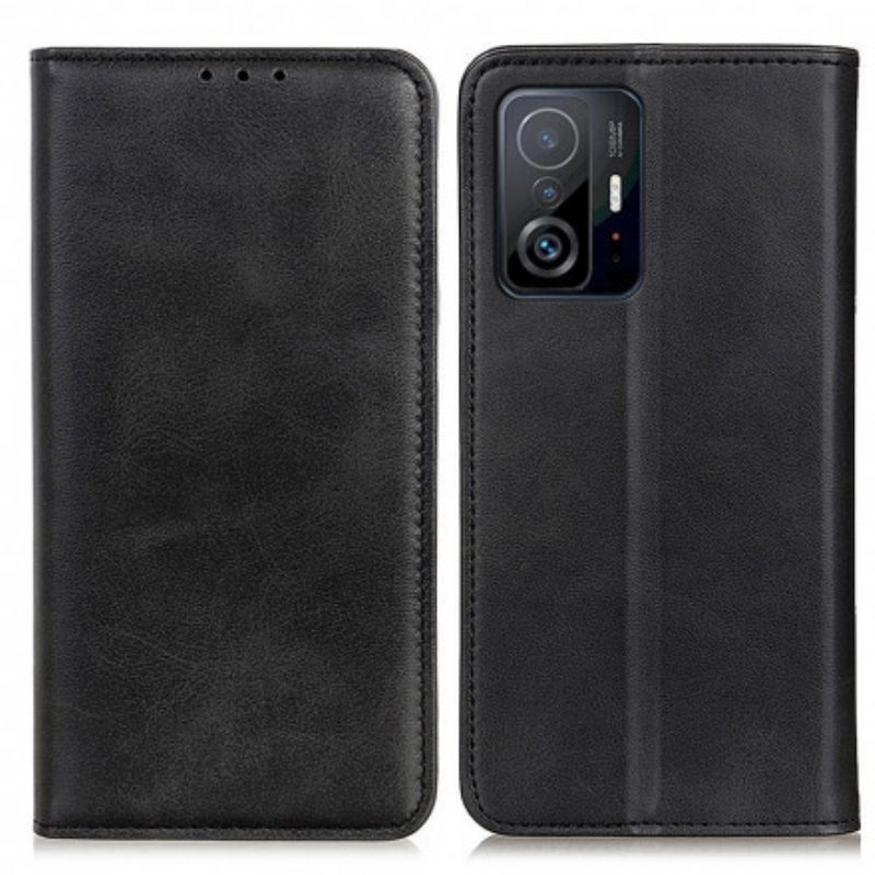 Schutzhülle Für Xiaomi 11T / 11T Pro Flip Case Mattes Spaltleder