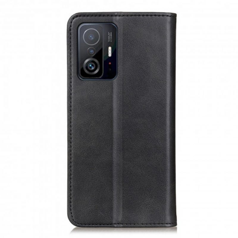 Schutzhülle Für Xiaomi 11T / 11T Pro Flip Case Mattes Spaltleder