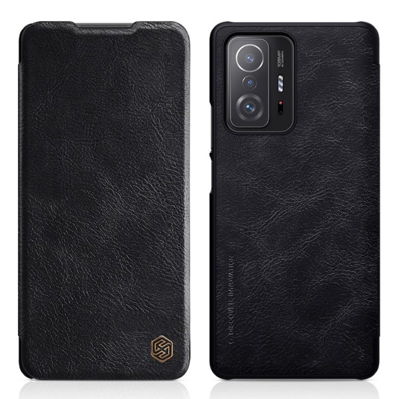 Schutzhülle Für Xiaomi 11T / 11T Pro Flip Case Nillkin Qin-serie