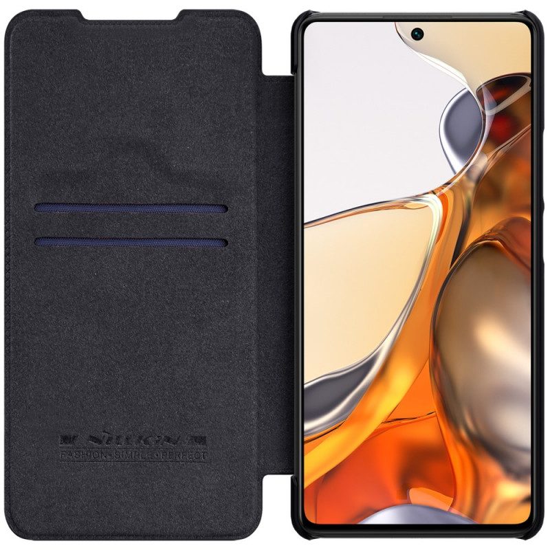 Schutzhülle Für Xiaomi 11T / 11T Pro Flip Case Nillkin Qin-serie