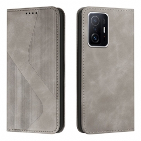 Schutzhülle Für Xiaomi 11T / 11T Pro Flip Case S-design Im Lederstil