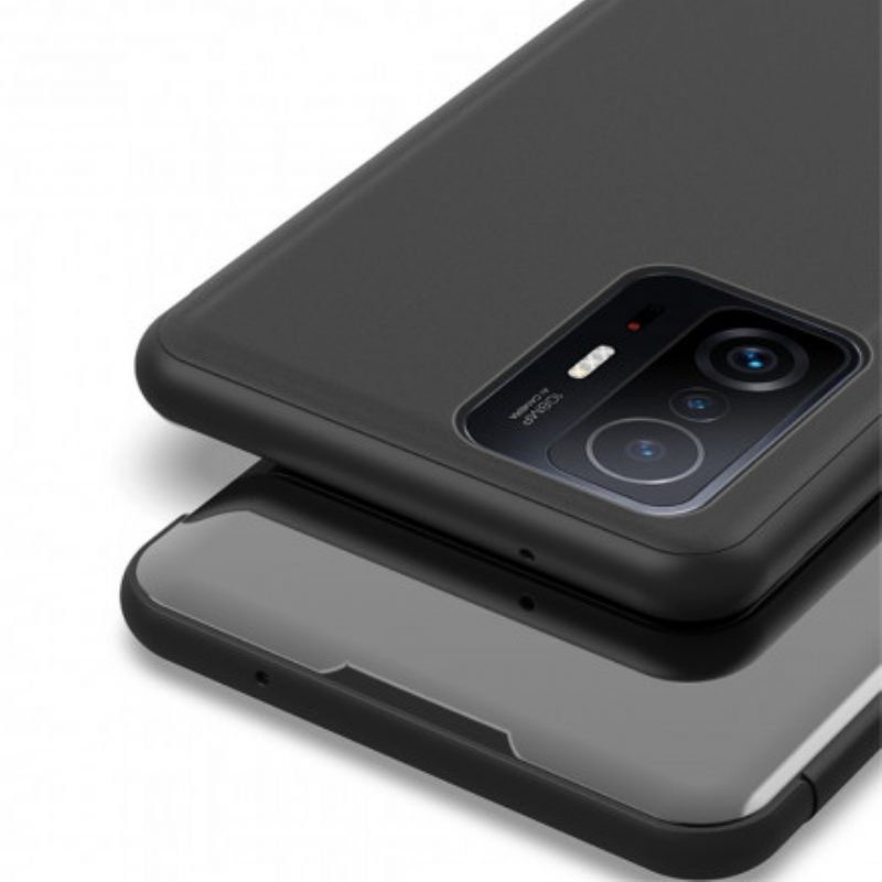 Schutzhülle Für Xiaomi 11T / 11T Pro Spiegel Und Kunstleder