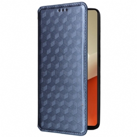 Flip Case Für Xiaomi Redmi Note 13 Pro 5g 3d-würfel