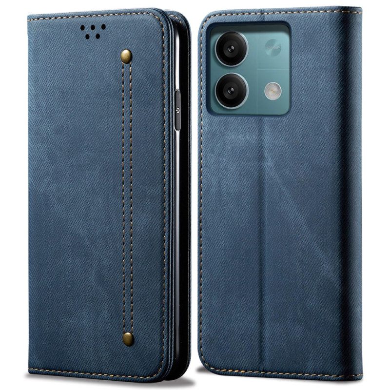 Flip Case Xiaomi Redmi Note 13 Pro 5g Jeansstoff