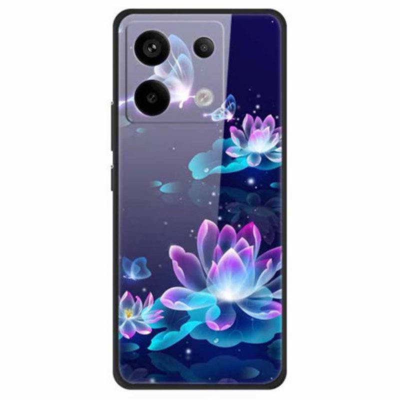 Hülle Für Xiaomi Redmi Note 13 Pro 5g Lotus-gehärtetes Glas