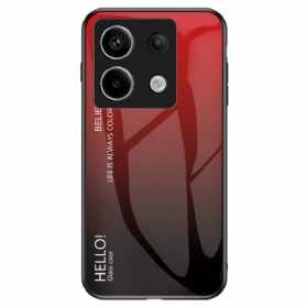 Hülle Xiaomi Redmi Note 13 Pro 5g Hallo Gehärtetes Glas