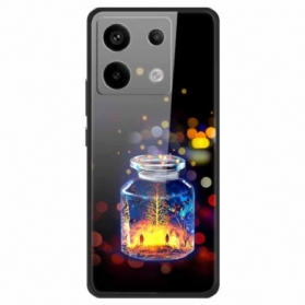 Hülle Xiaomi Redmi Note 13 Pro 5g Handyhülle Wunschflasche Aus Gehärtetem Glas