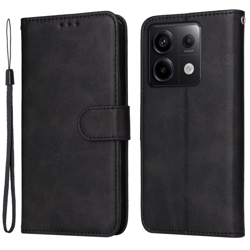 Lederhüllen Für Xiaomi Redmi Note 13 Pro 5g High-end Mit Lanyard