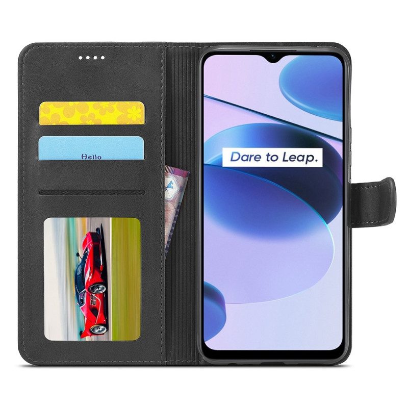 Flip Case Für Realme C35 Lc.imeeke Ledereffekt