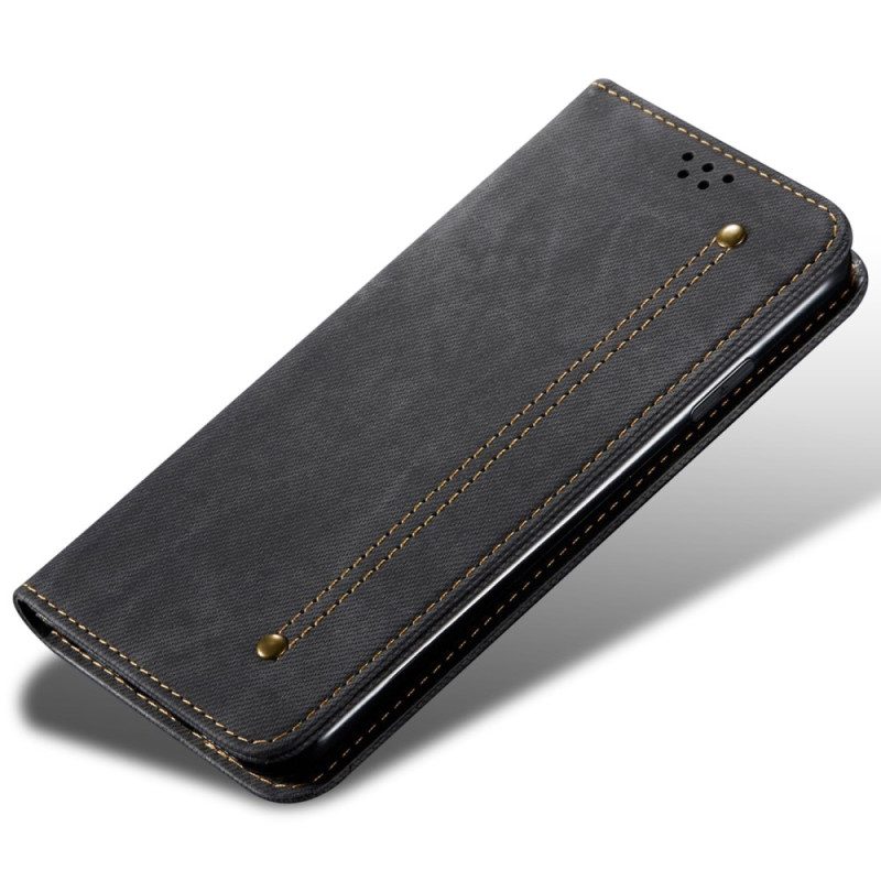 Schutzhülle Für Realme C35 Flip Case Jeans-textur